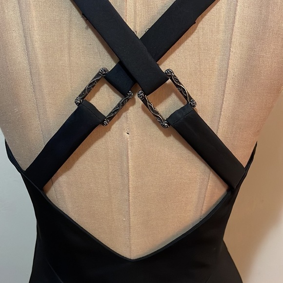 Versace Vintage Black Party Dress Fall Winter 2003 2004 Collection - Picture 8 of 12